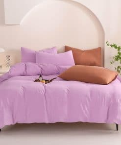 Funda de Edredón Cosybay Gris Púrpura Tamaño Reina 3