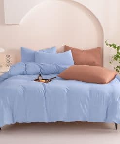 Funda de Edredón Azul Aciano Cosybay Tamaño Queen 3 Piezas,