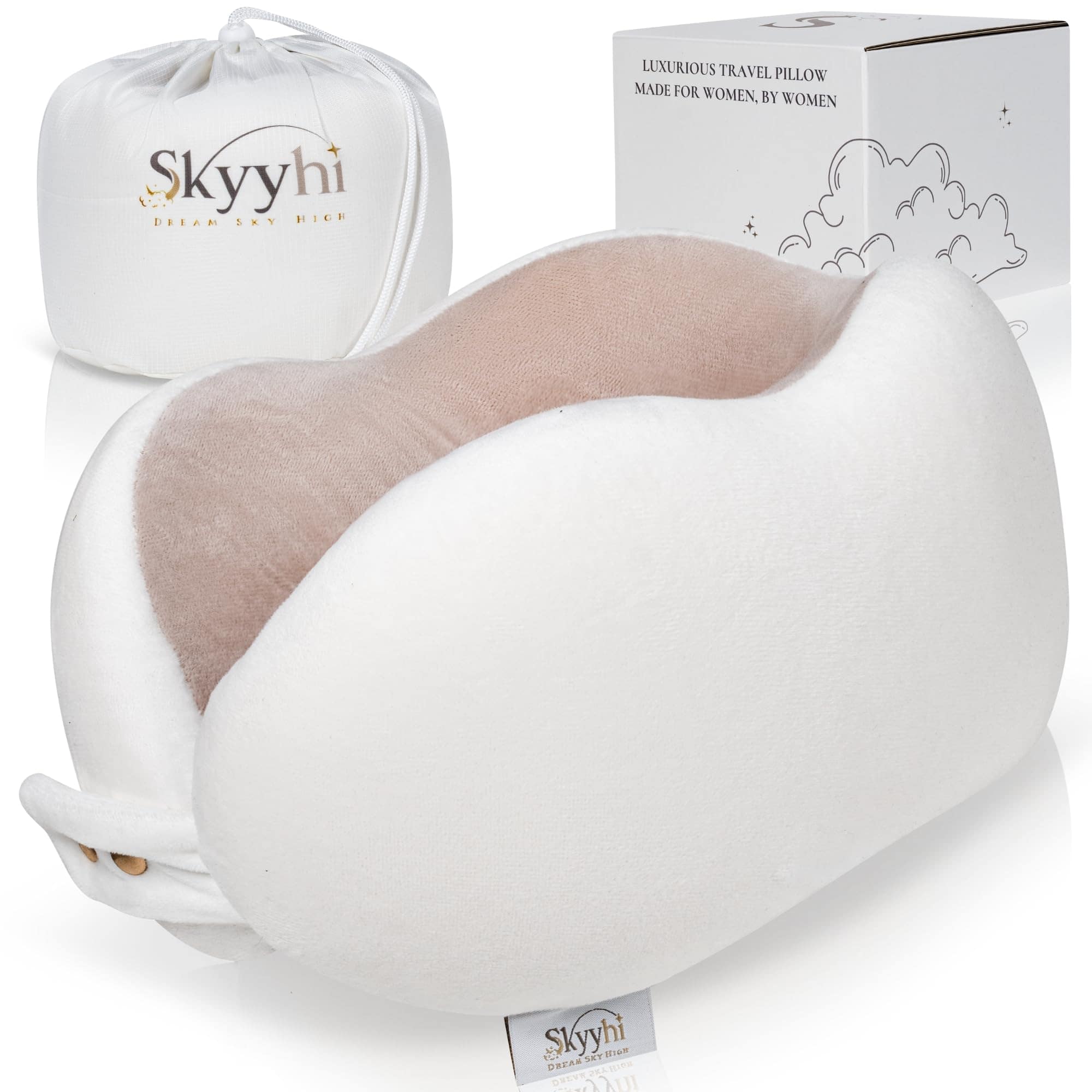 Almohada de Cuello Skyyhi para Mujeres para Viajar,