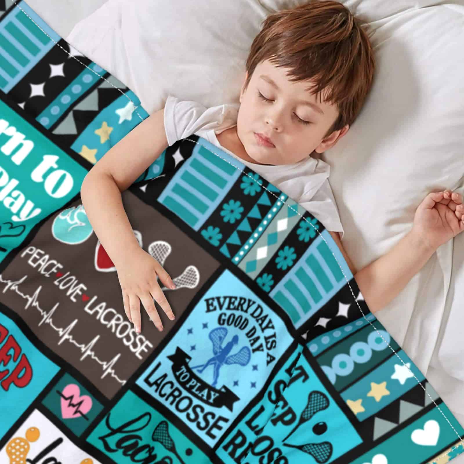 Manta de Lacrosse Ultra Suave en Franela para Adultos Niñas - Imagen 5