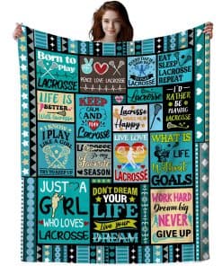Manta de Lacrosse Ultra Suave en Franela para Adultos Niñas