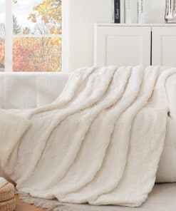 Manta Gracelife para Mujeres, Manta Sherpa para -Blanco Hues