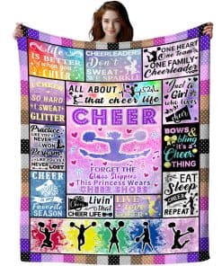 Manta de animadora Brloote Cheerleader Throw Cheer Merch