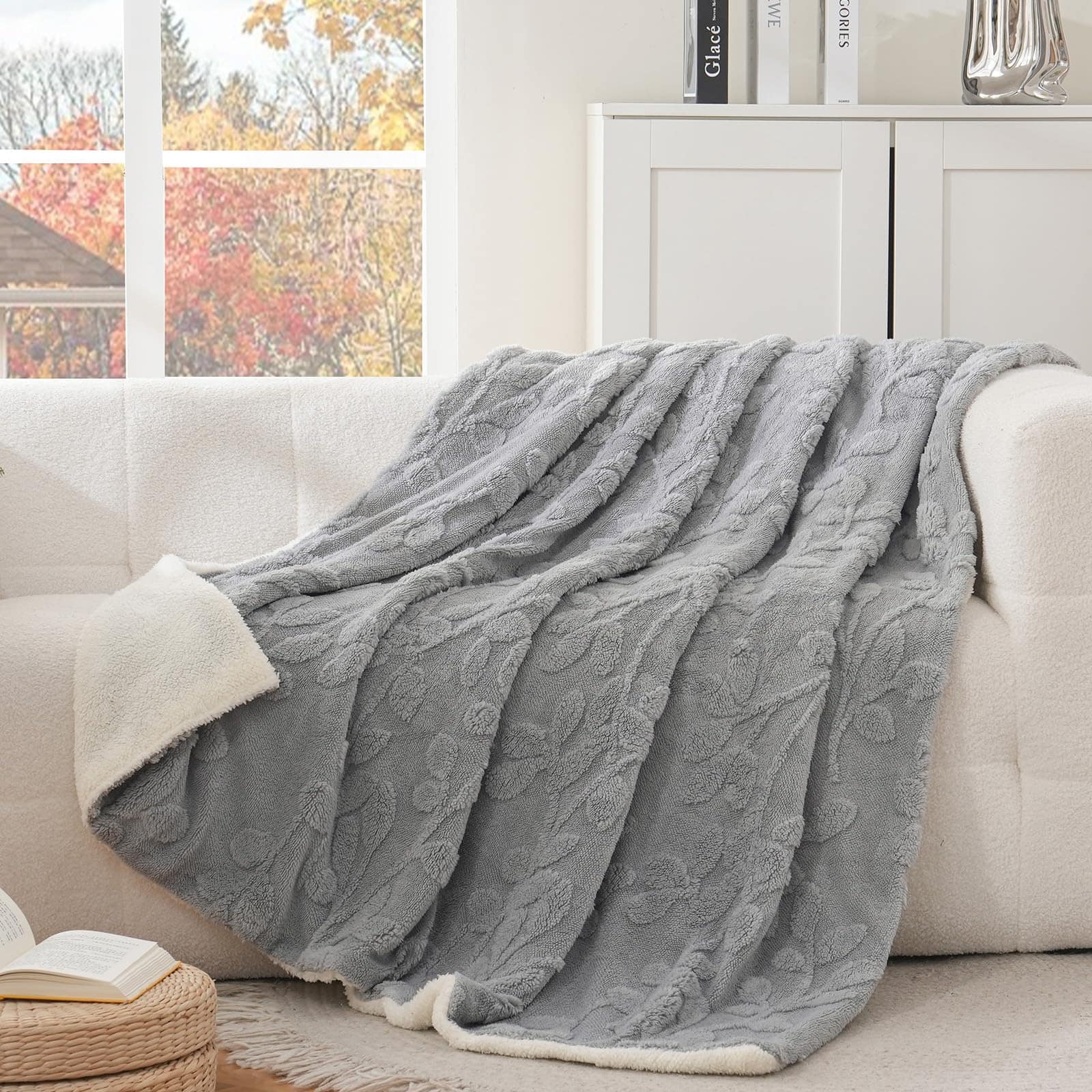 Manta Gracelife para Mujeres, Manta Sherpa para -Gris