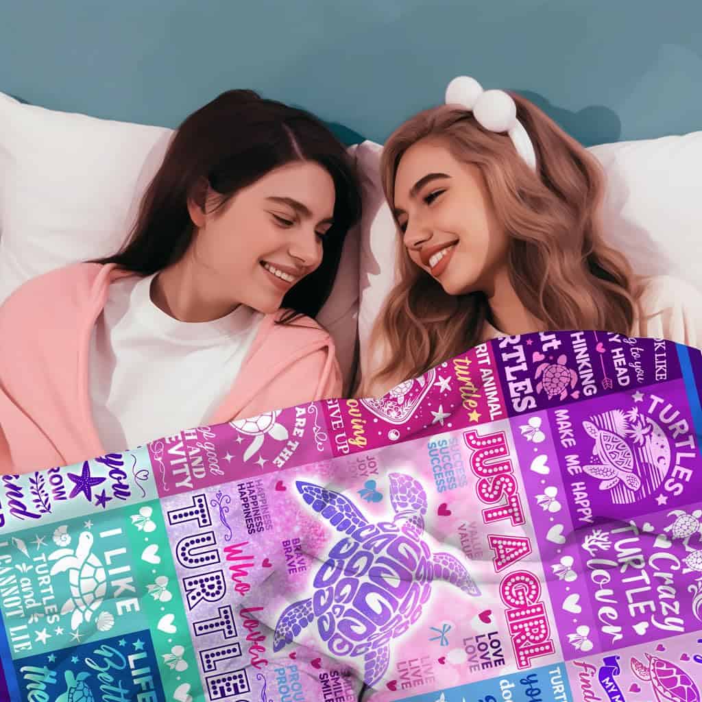 Manta de Tortuga Regalos de Tortuga para Mujeres Amantes de - Imagen 4