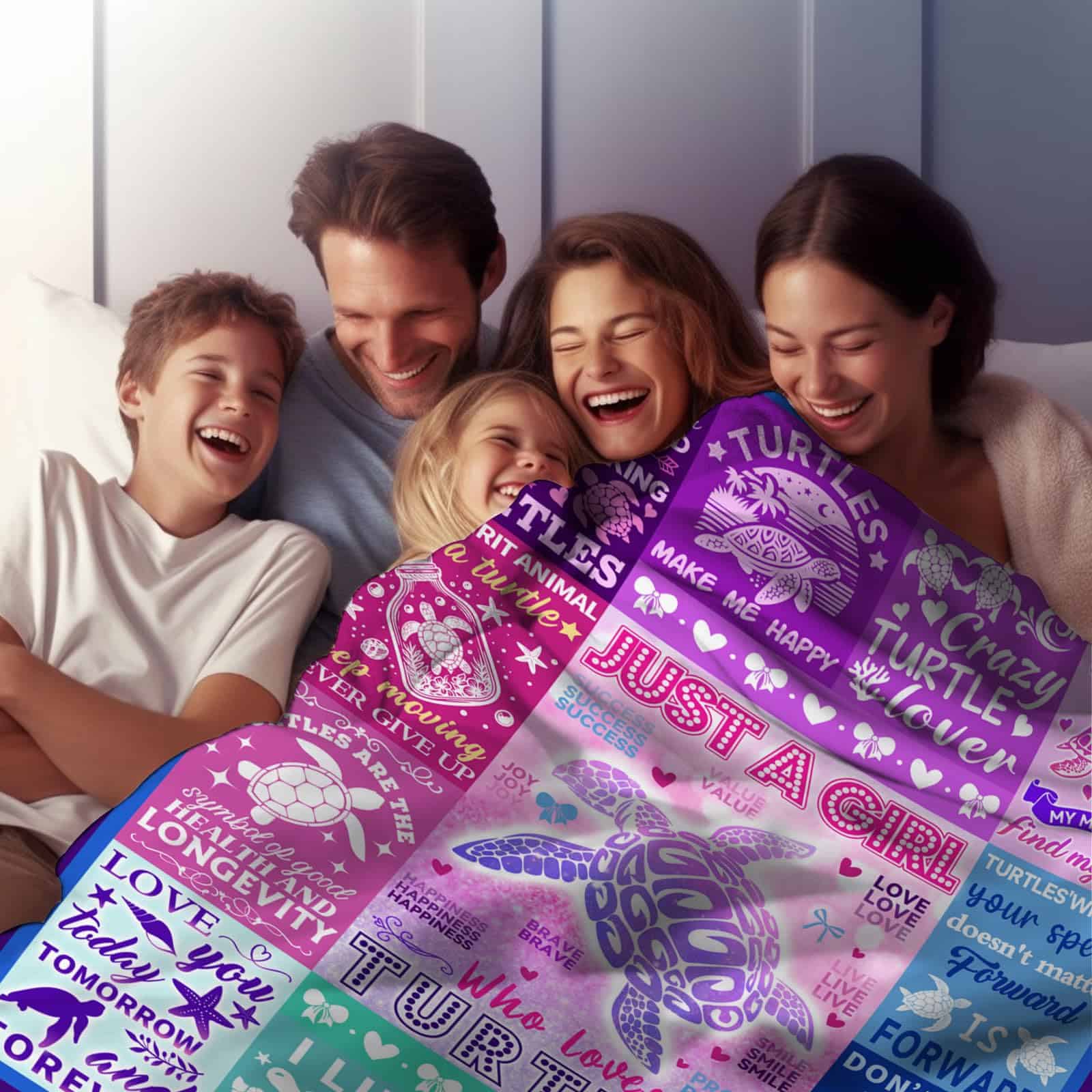 Manta de Tortuga Regalos de Tortuga para Mujeres Amantes de - Imagen 5