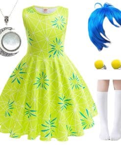 Disfraz de Princesa Alegría para Niñas con Peluca,  Ropa de