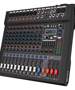 Mesa de mezclas de audio profesional de 12 canales Yamnweo