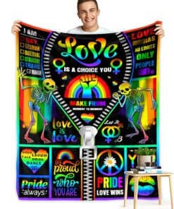 Manta arcoíris acogedora Koctwin, regalos LGBT para amigos,