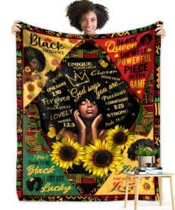 Manta Afroamericana para Mujeres Manta en Blanco para Mujer