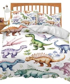 Set de Edredón de Dinosaurio de Dibujos Animados Tamaño
