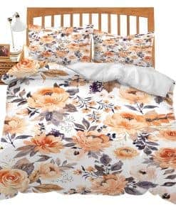 Juego de Funda Nórdica de Flores, Tamaño Completo,