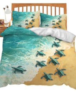Juego de Ropa de Cama con Tortugas Marinas para Cama
