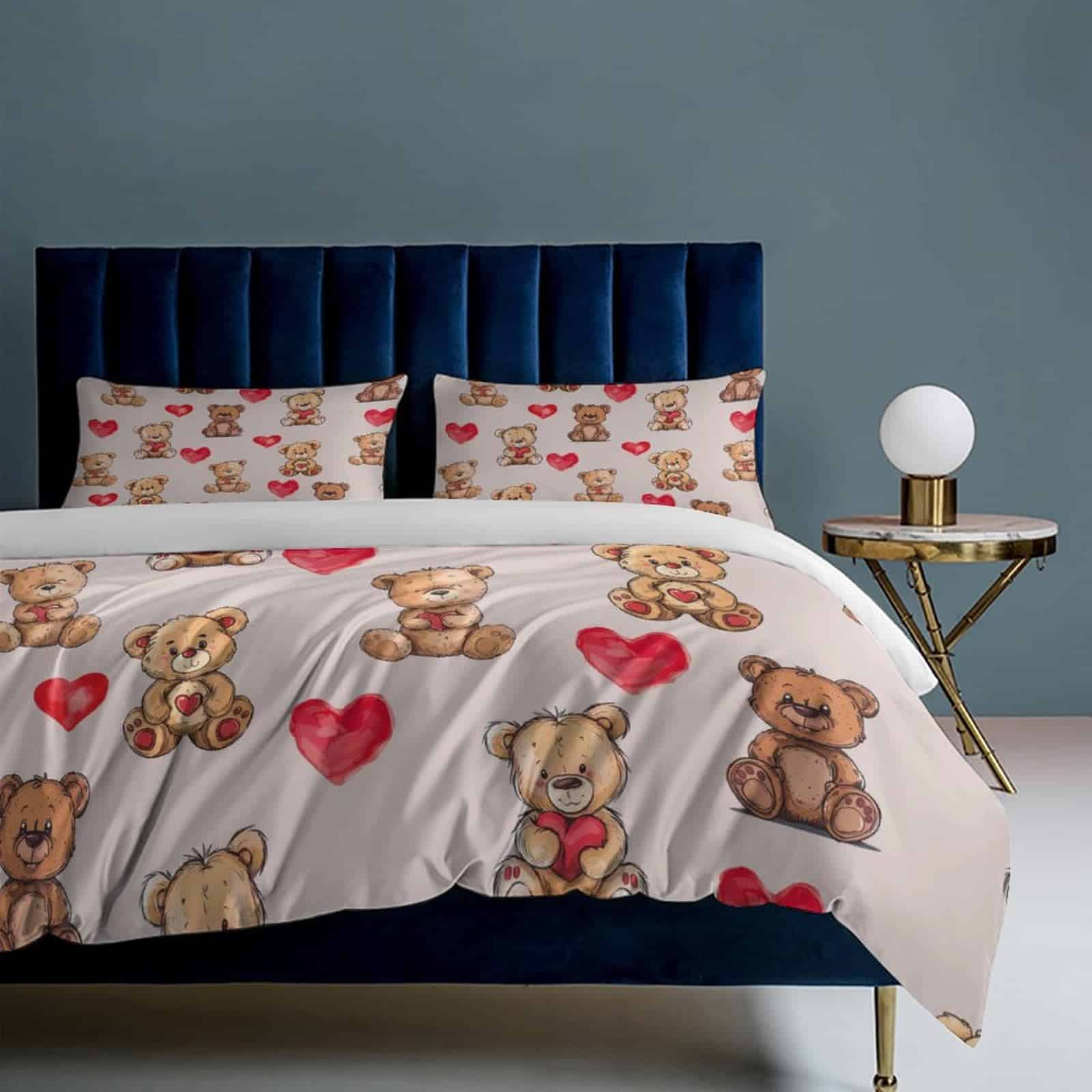 Set de Ropa de Cama Oso de Peluche Tamaño Queen Juego de - Imagen 9
