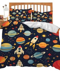 Juego de Cama del Espacio Exterior Tamaño Queen para