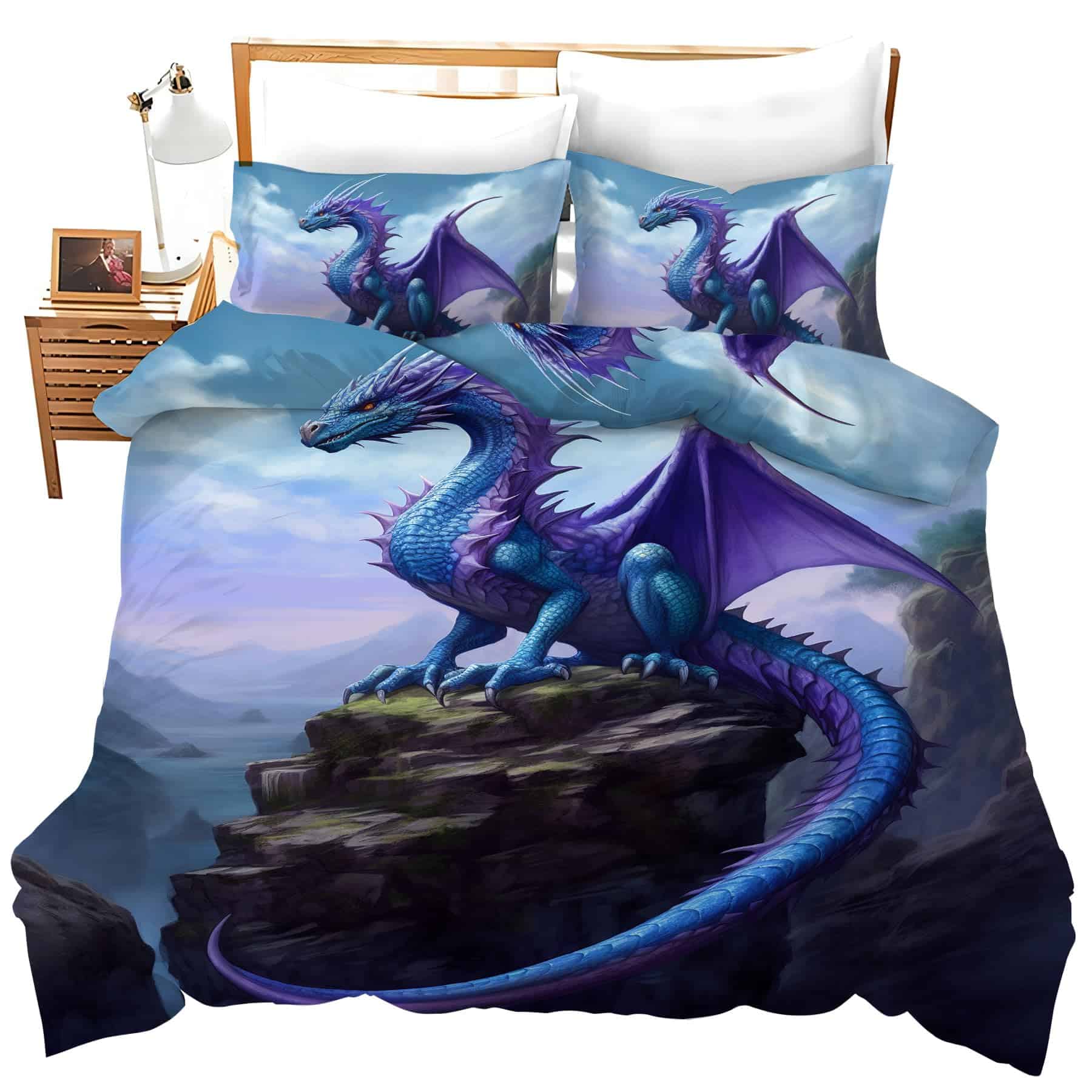 Juego de confort nanen Dragon Conjunto de funda de edredón