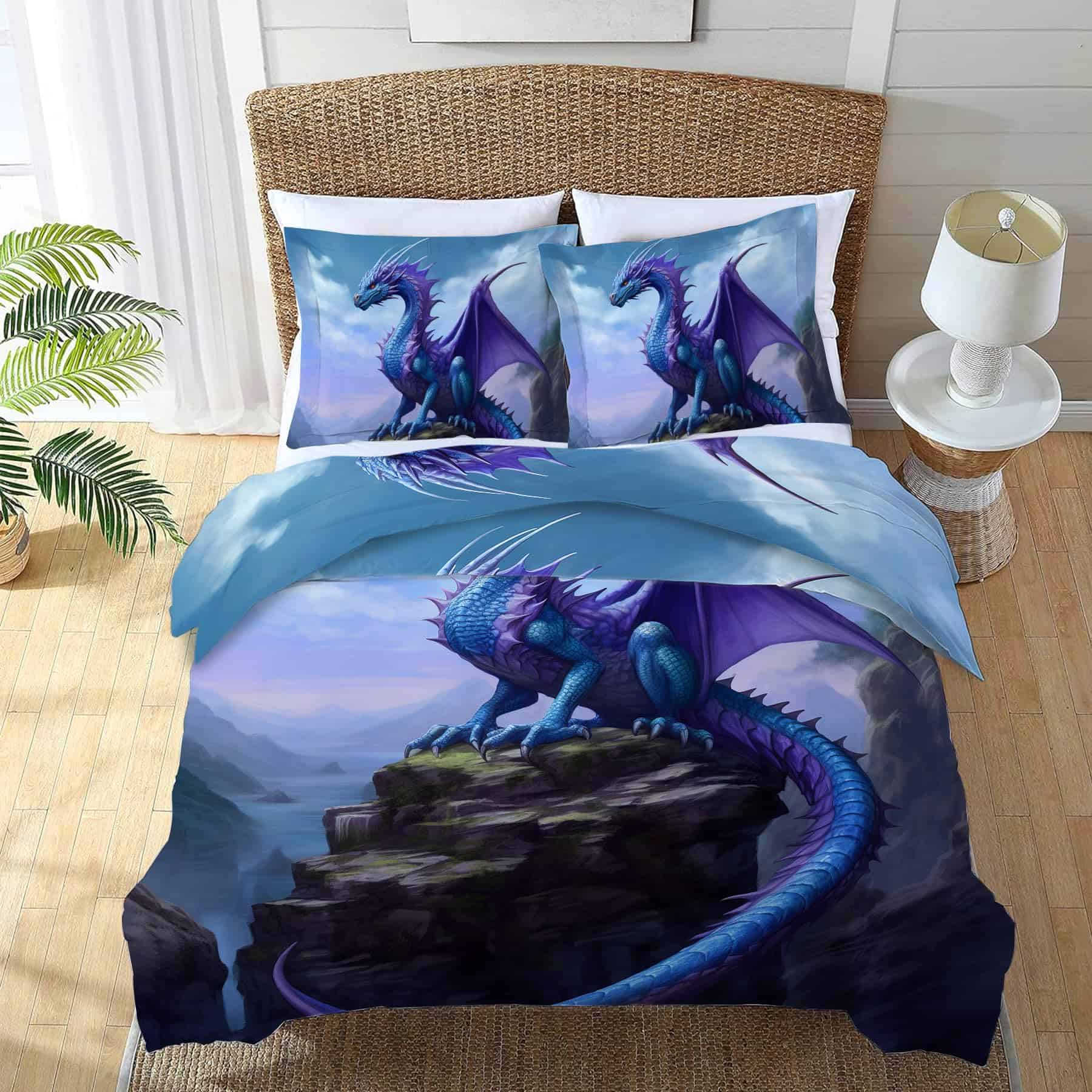 Juego de confort nanen Dragon Conjunto de funda de edredón - Imagen 4