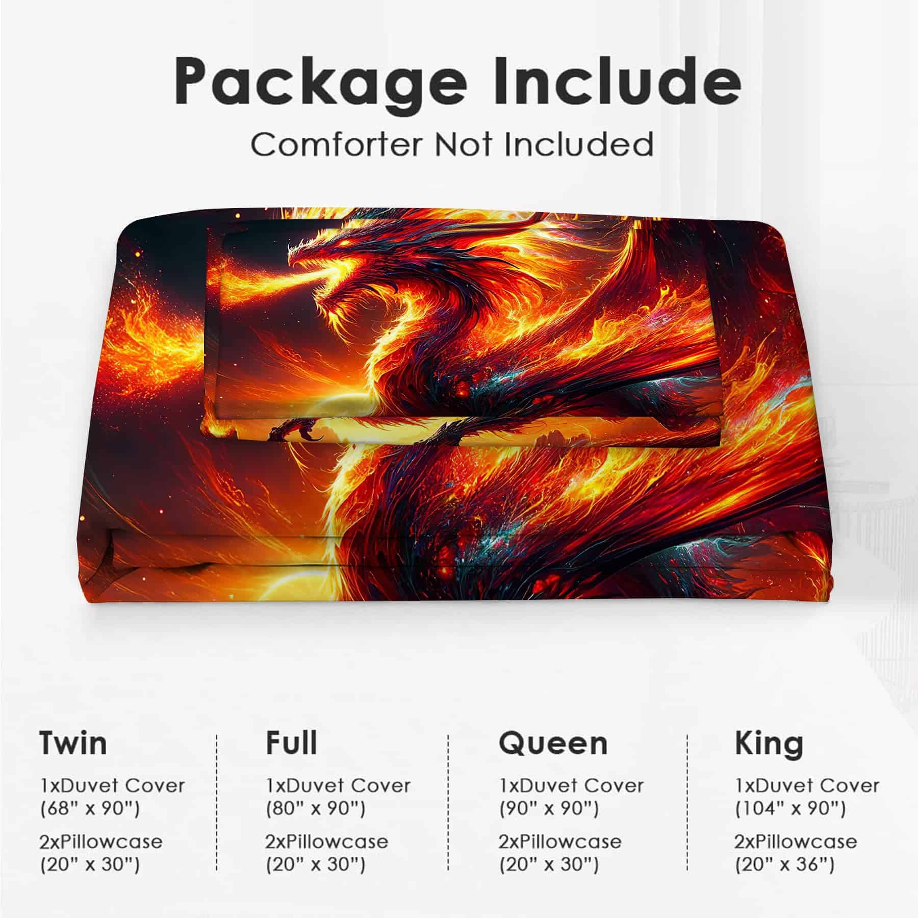 Juego de Edredón de Dragón Nanen Decoración de Dragón de - Imagen 7