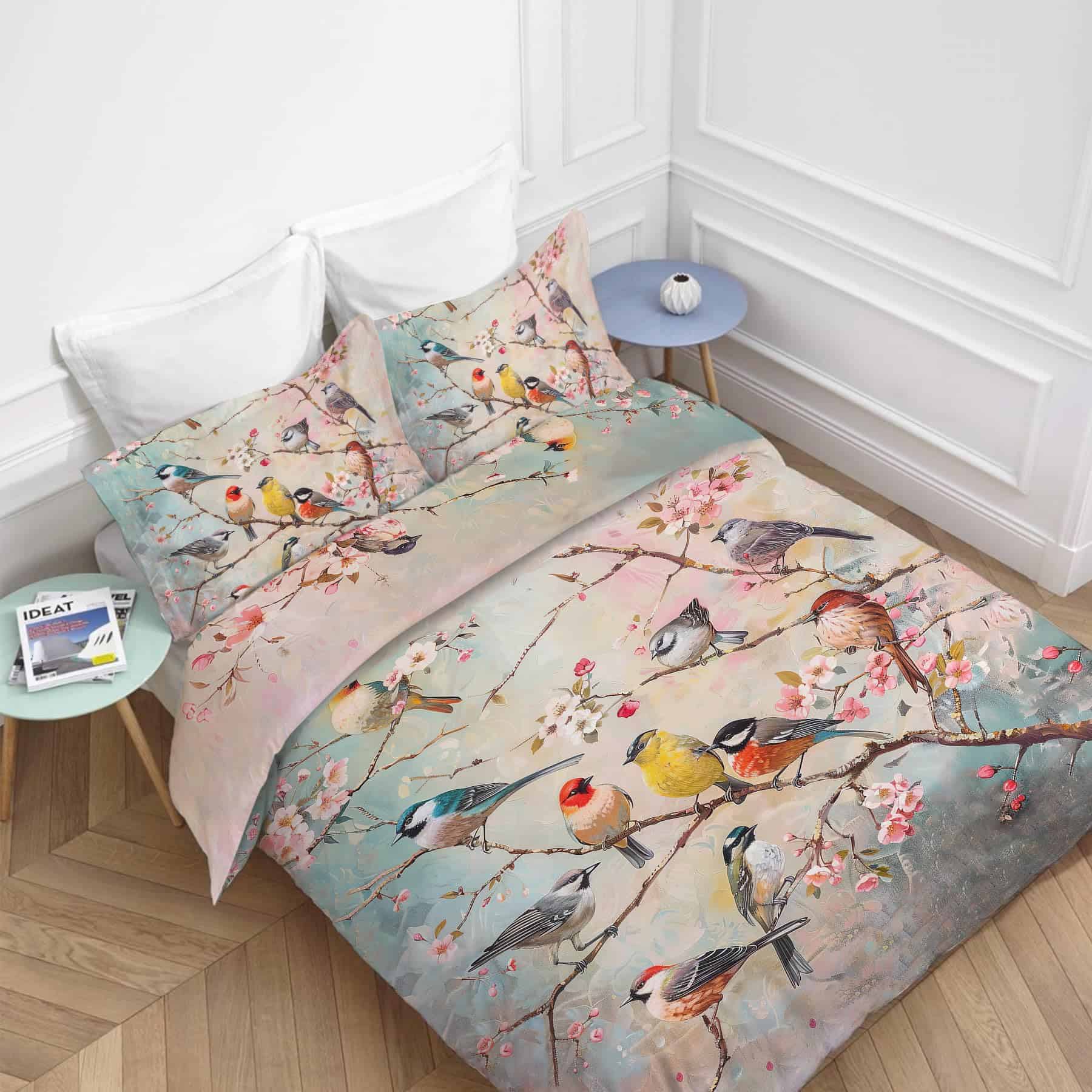 Juego de Edredón Nanen Birds in The Tree Decor Bird Full - Imagen 3