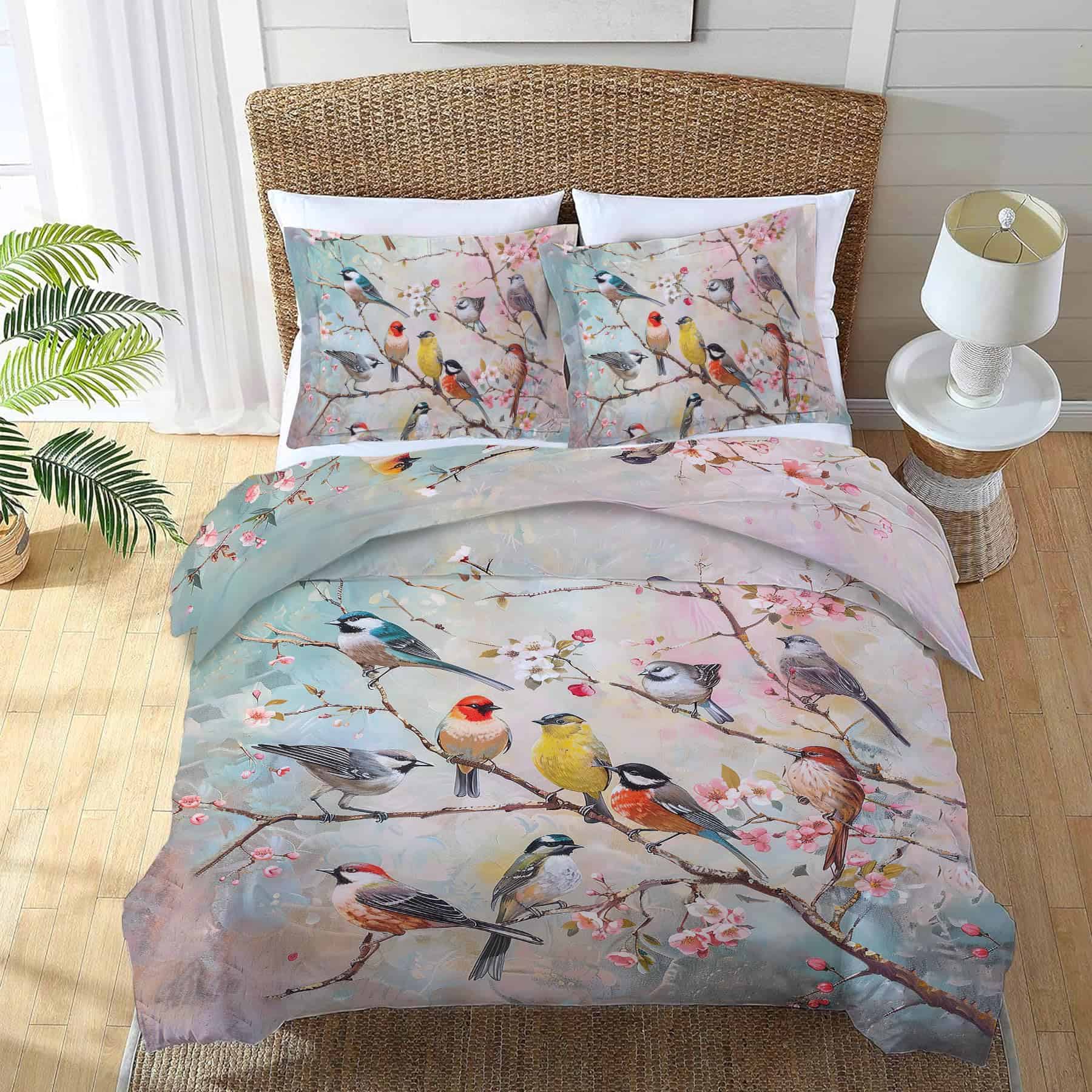 Juego de Edredón Nanen Birds in The Tree Decor Bird Full - Imagen 4