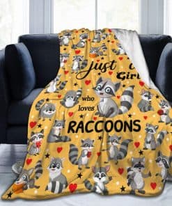 Manta de Cama Raccoon Cute Bedding Suave y Cómoda Mantas de
