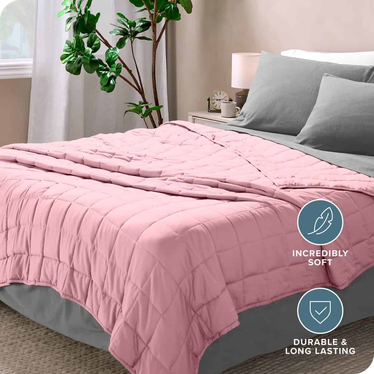 Manta Ponderada Bare Home 100% Algodón Natural con Perlas - Imagen 5