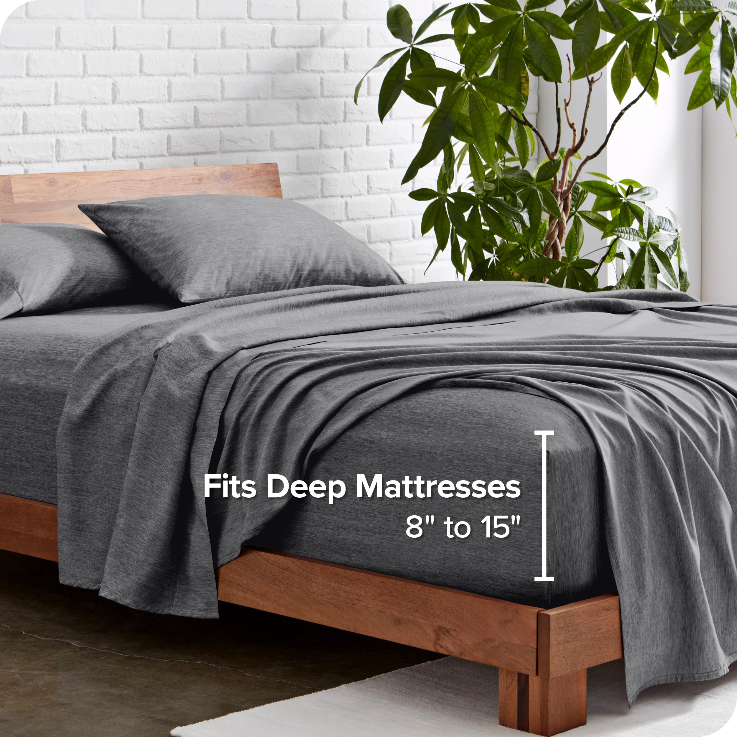 Juego de sábanas Bare Home Twin XL - Sábanas extra largas - Imagen 5