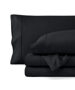 Juego de sábanas Bare Home Full - Lujo -Negro Jaspeado