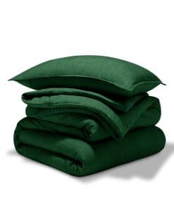 Juego de Edredón Bare Home - Tamaño -Verde Bosque Jaspeado