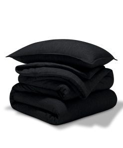 Juego de Edredón Bare Home - Tamaño -Negro Jaspeado