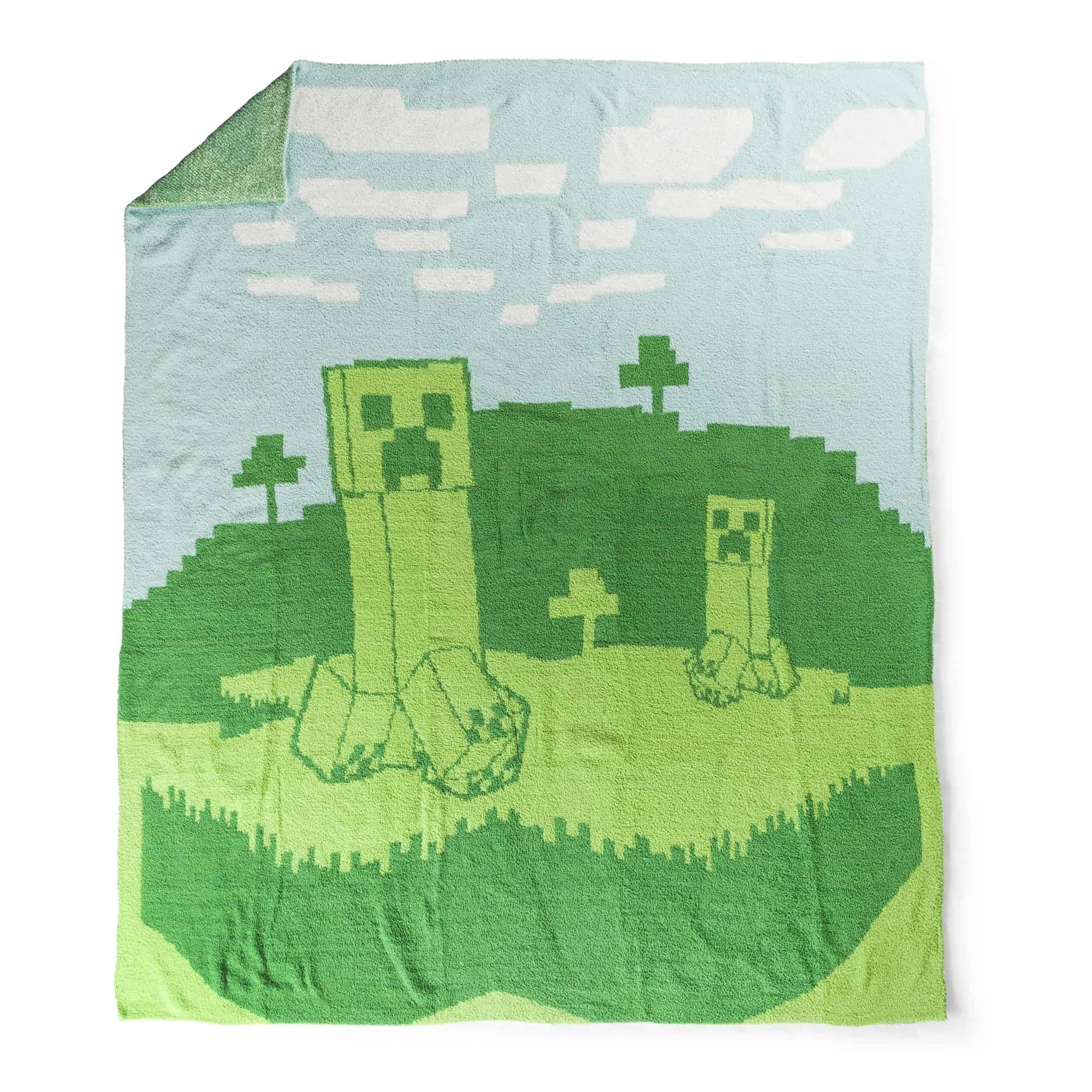 Manta Esponjosa de Punto de Pluma Creeper de Minecraft de - Imagen 4