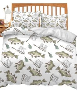 Set de Ropa de Cama Tema de Peces Juego de Conforter