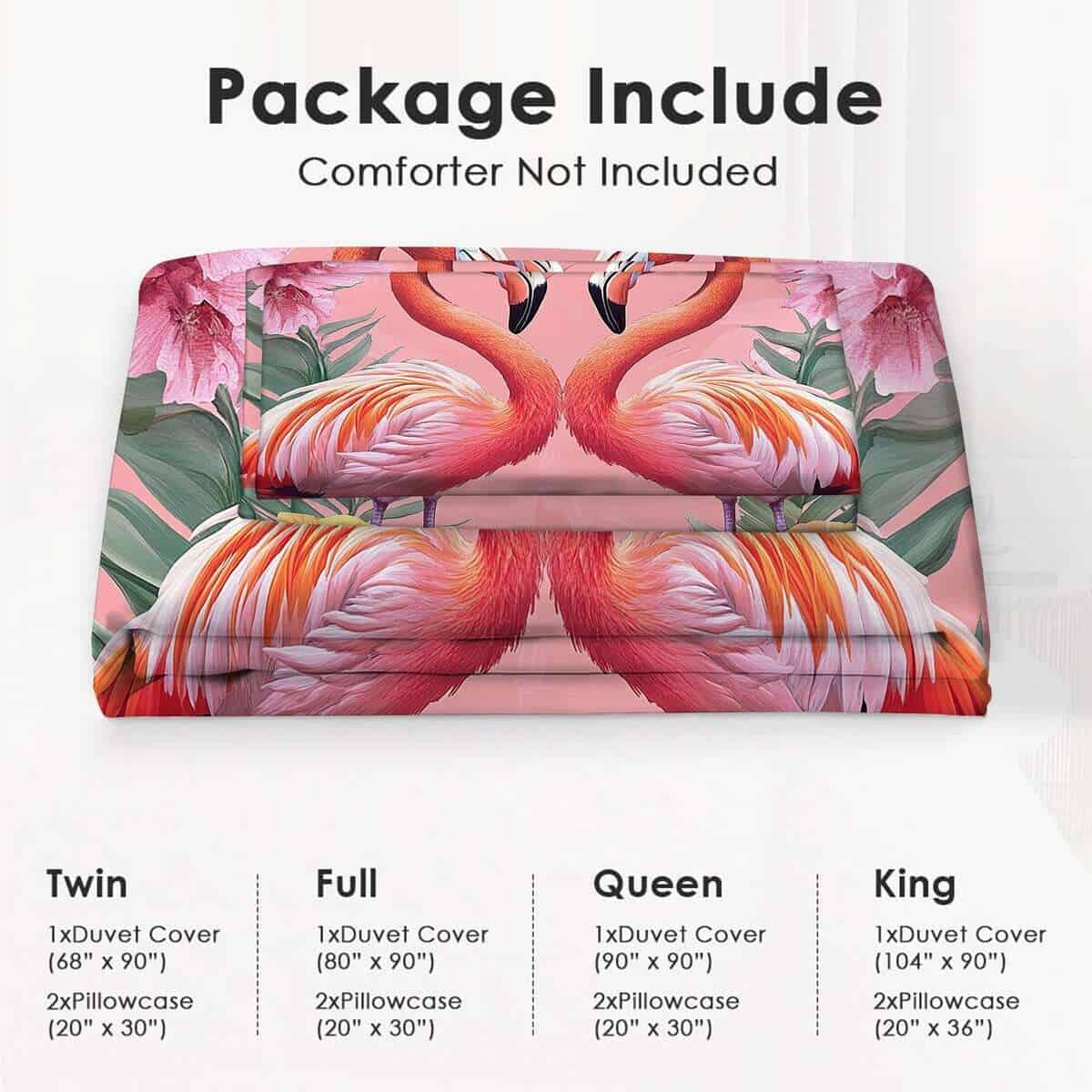 Juego de Ropa de Cama Temática de -Flamenco - Imagen 3