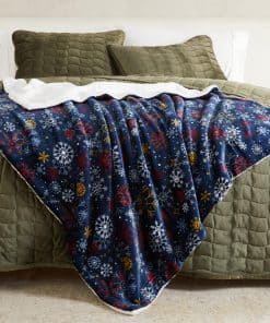 Manta de Navidad de Felpa/Sherpa - Mantita Impresa Súper