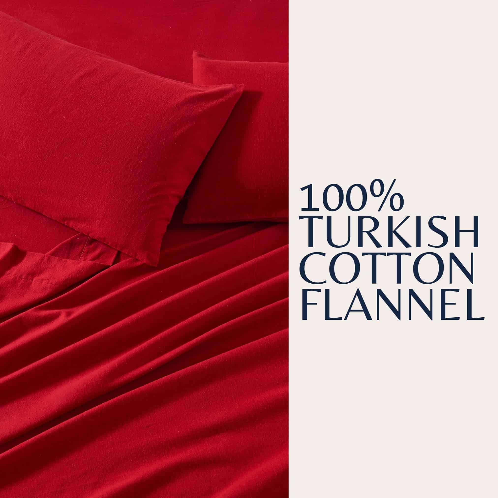 Juego de Sábanas de Franela Great Bay Home -Cranberry - Imagen 6