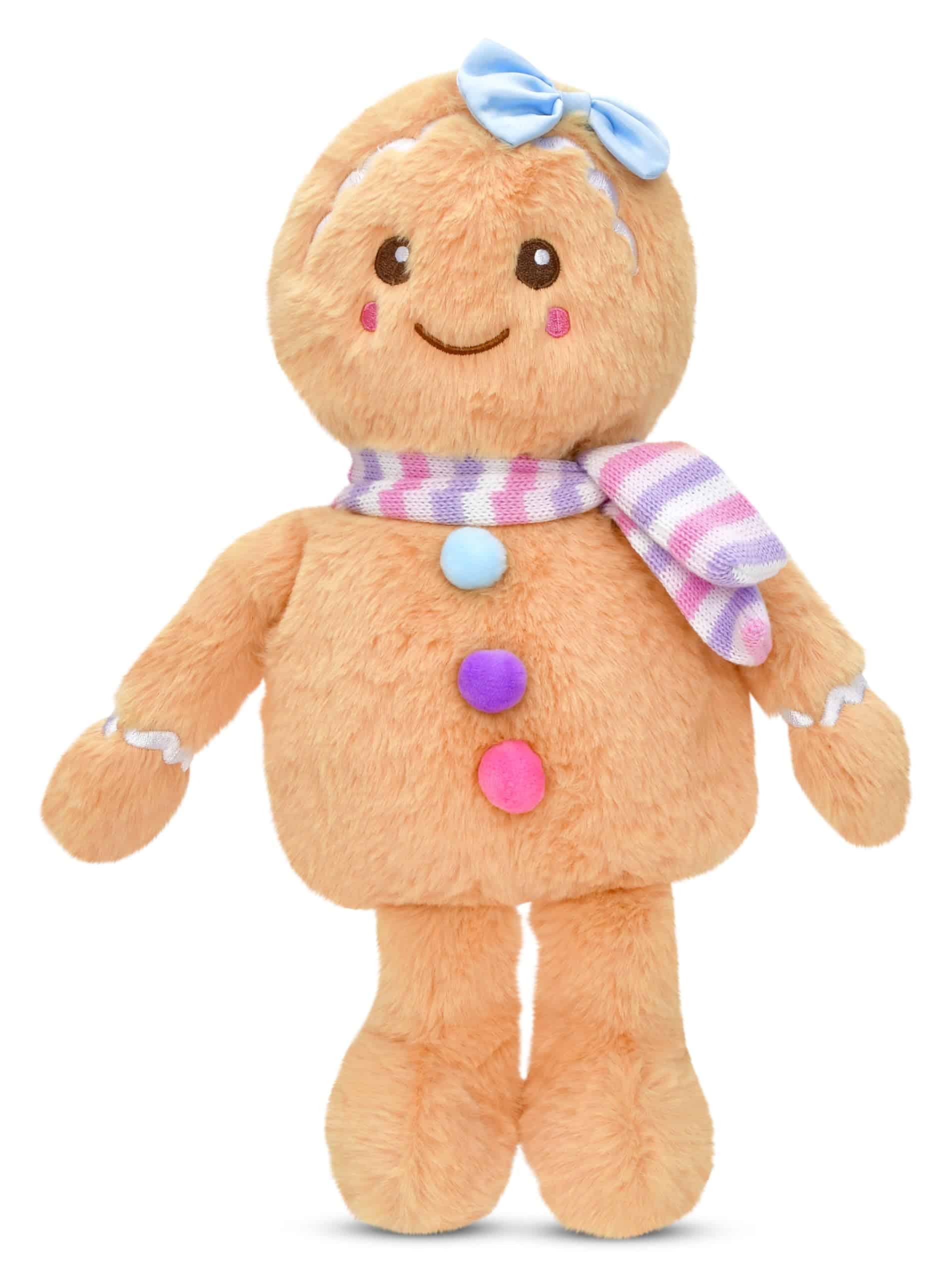 Almohada Navideña de Peluche Alegre Niña de Jengibre 15" x - Imagen 4