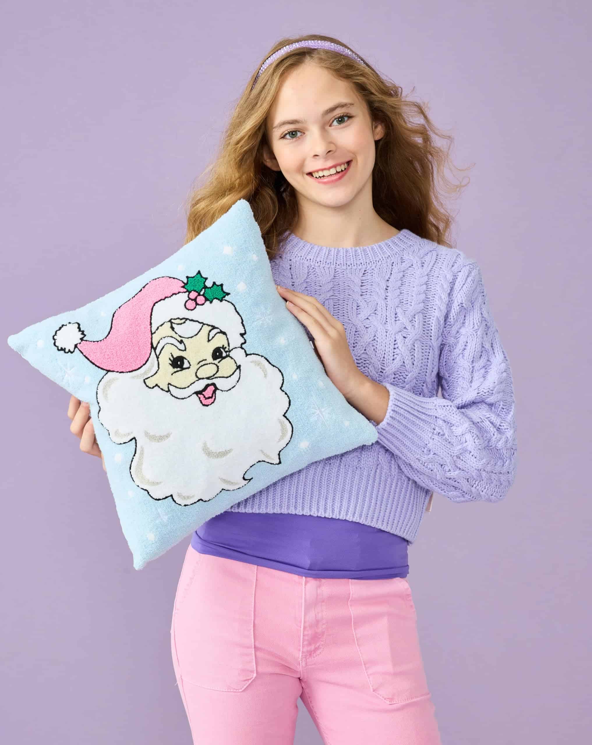 Almohada Decorativa de Navidad Favorita de Santa 14" x 14" - Imagen 4