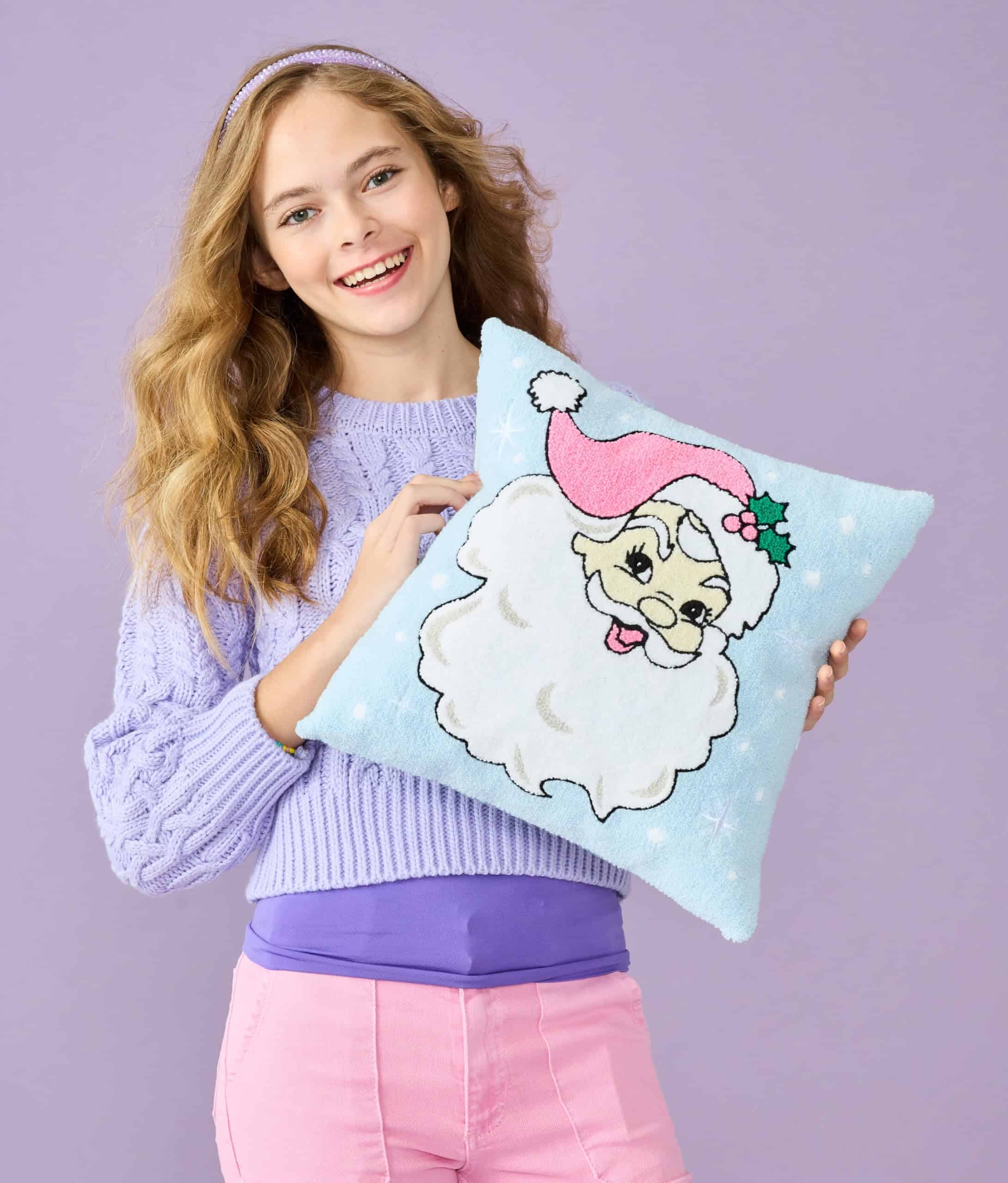 Almohada Decorativa de Navidad Favorita de Santa 14" x 14" - Imagen 5