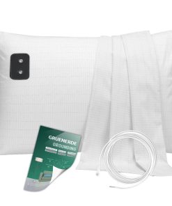 Funda de Almohada de Puesta a Tierra con Fibra de Plata