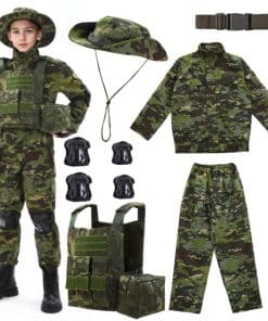 Uniforme militar para niños, disfraces de soldado para