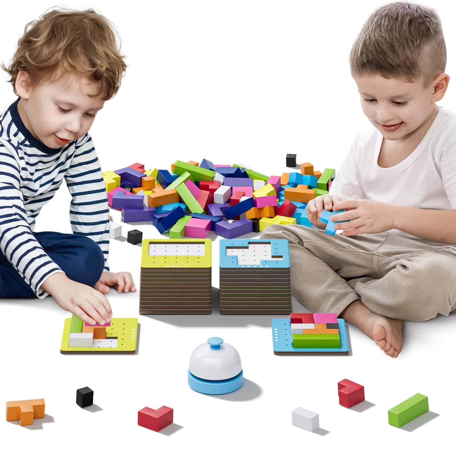 Juego de Mesa Tetris de 120 Piezas, Juguete de Bloques - Imagen 4