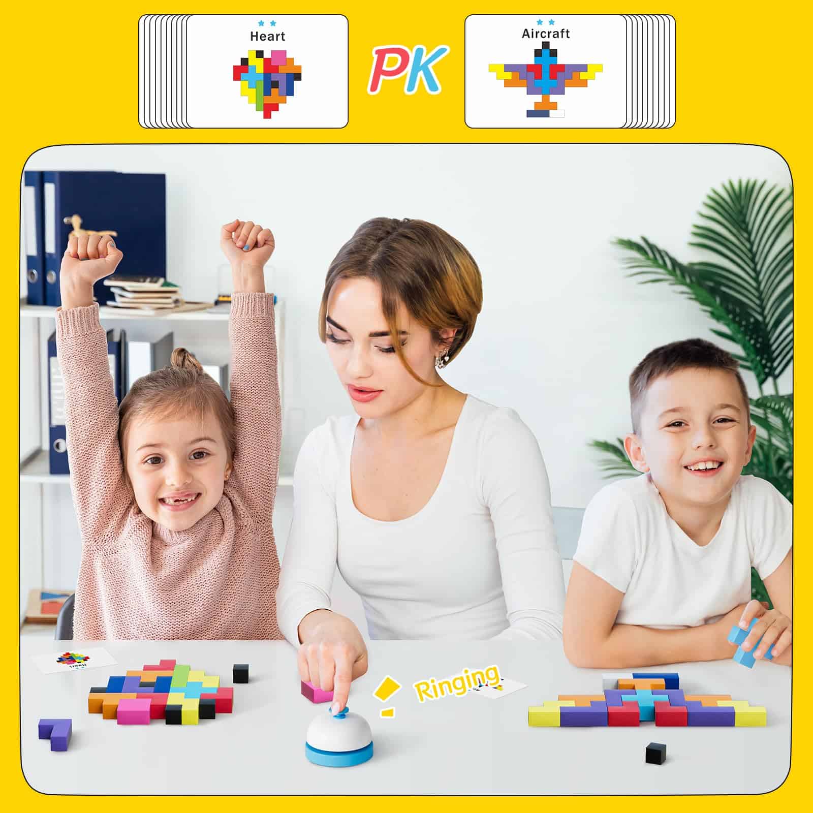 Juego de Mesa Tetris de 120 Piezas, Juguete de Bloques - Imagen 9