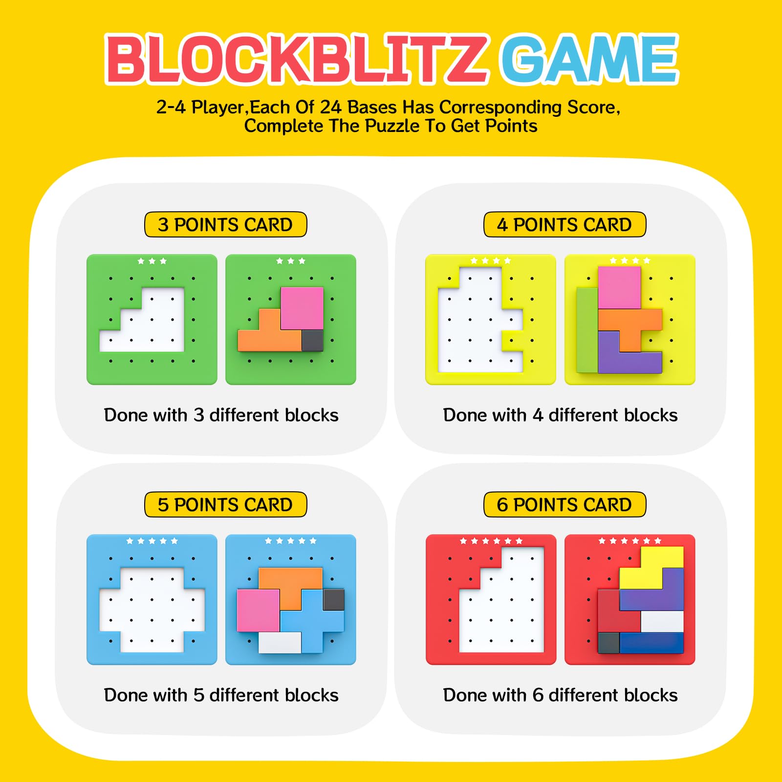 Juego de Mesa Tetris de 120 Piezas, Juguete de Bloques - Imagen 3