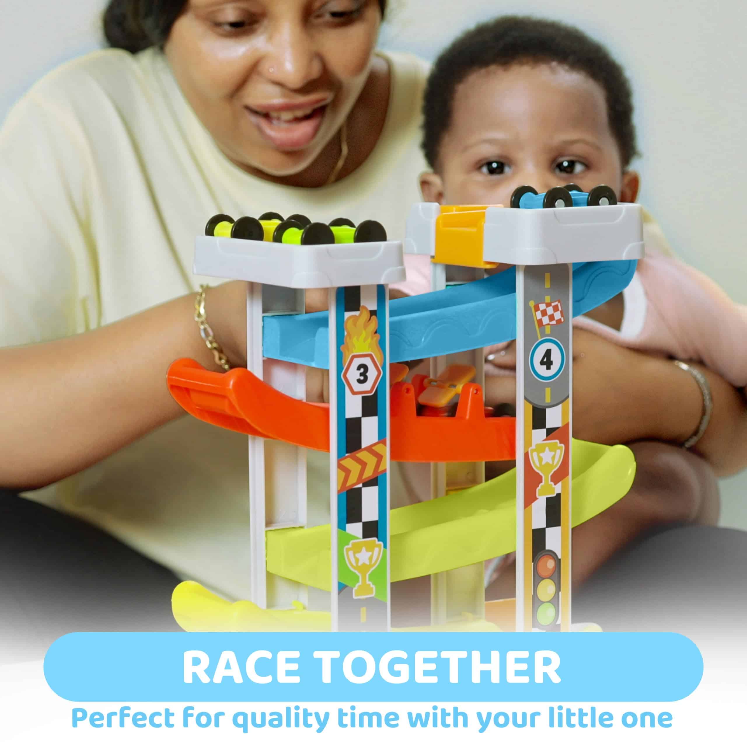 Pista de Carreras de Rampas para Coches, 4 Capas - Estable, - Imagen 8