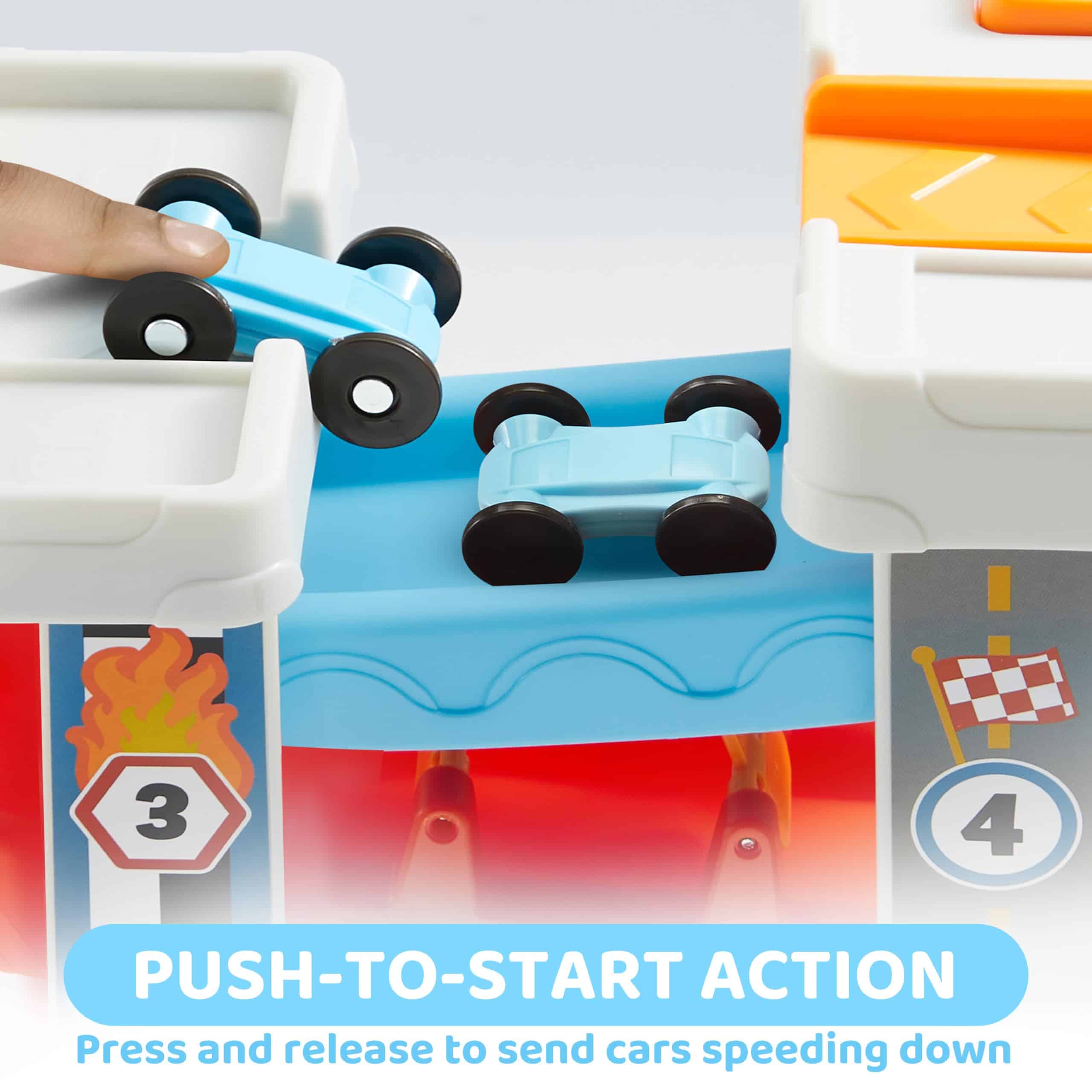 Pista de Carreras de Rampas para Coches, 4 Capas - Estable, - Imagen 5