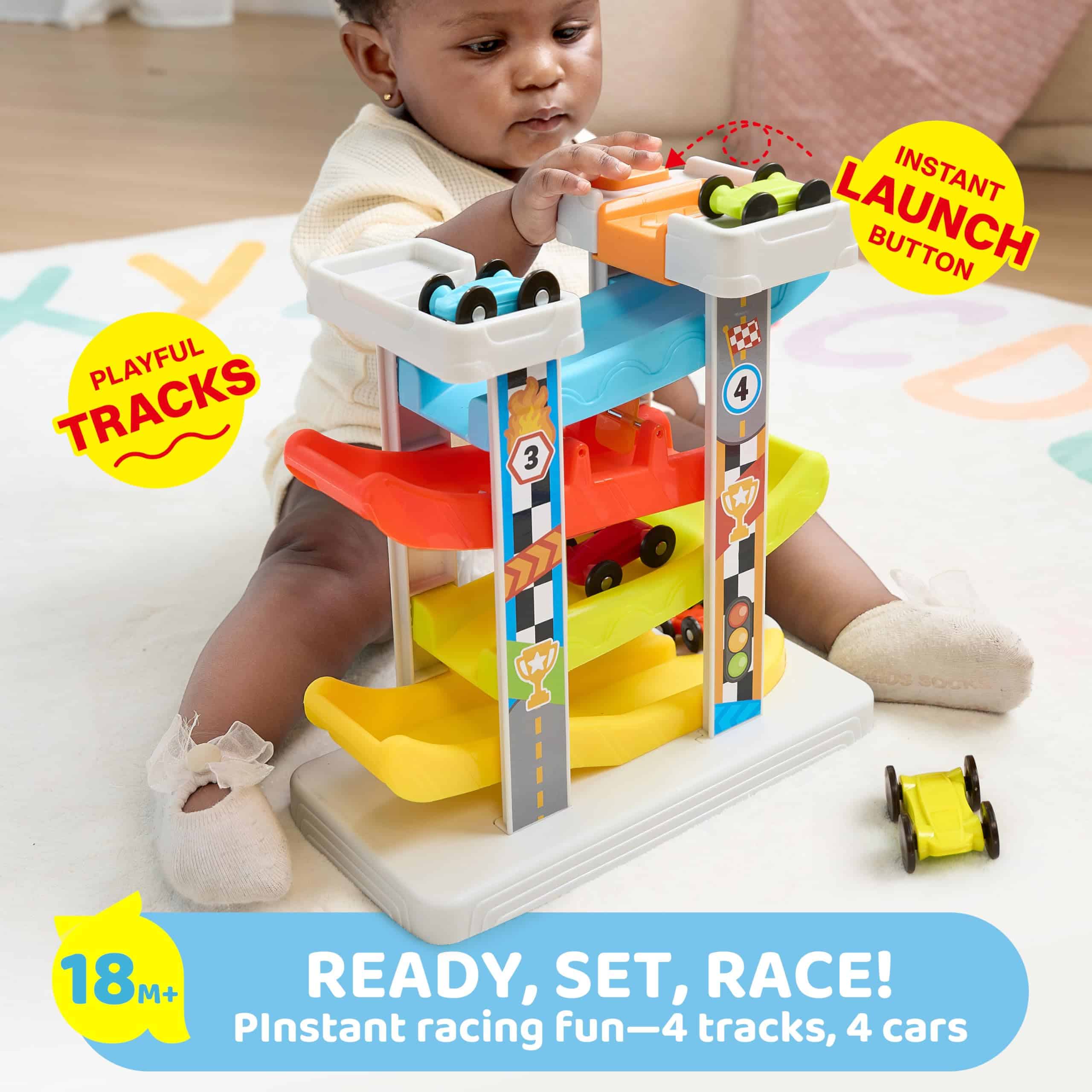 Pista de Carreras de Rampas para Coches, 4 Capas - Estable, - Imagen 3