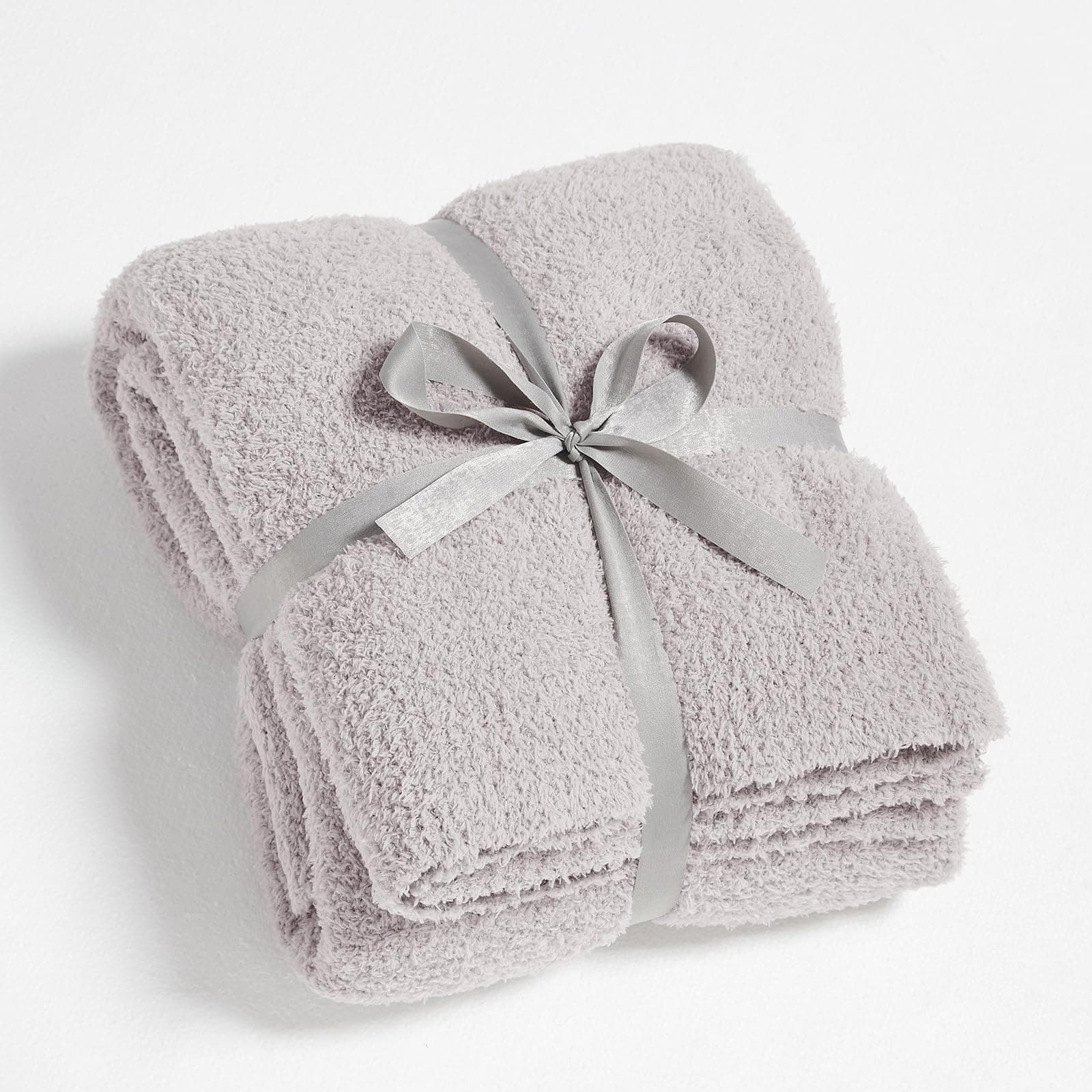 Manta de Punto CYMULA para Sofá Morada - Suave y Ligera,