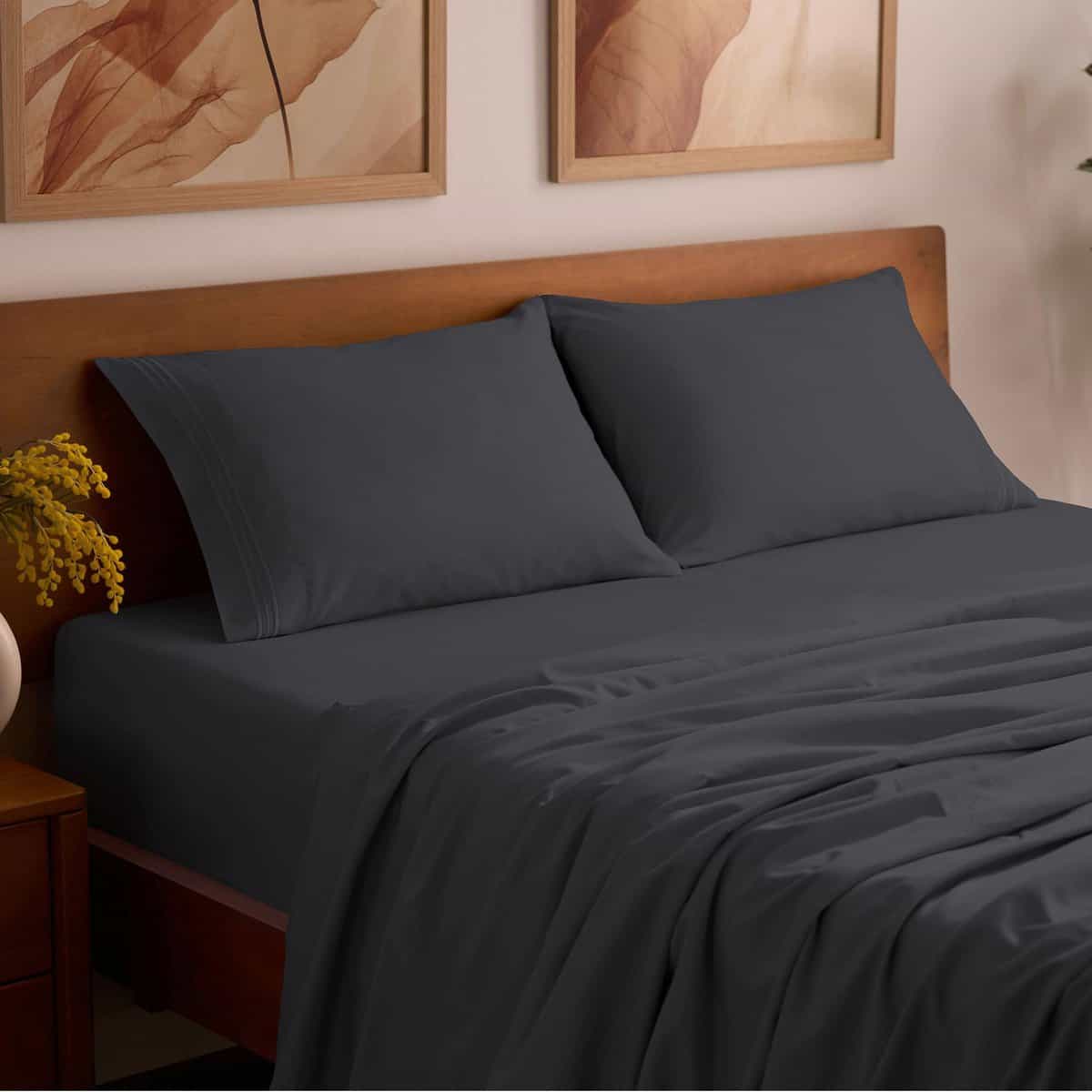 Juego de sábanas Mellanni Full - Colección -Carbón - Imagen 8