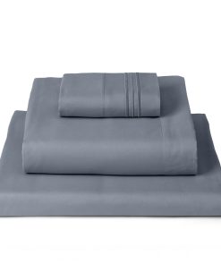 Juego de sábanas Mellanni Twin XL - Colección -Gris Mineral