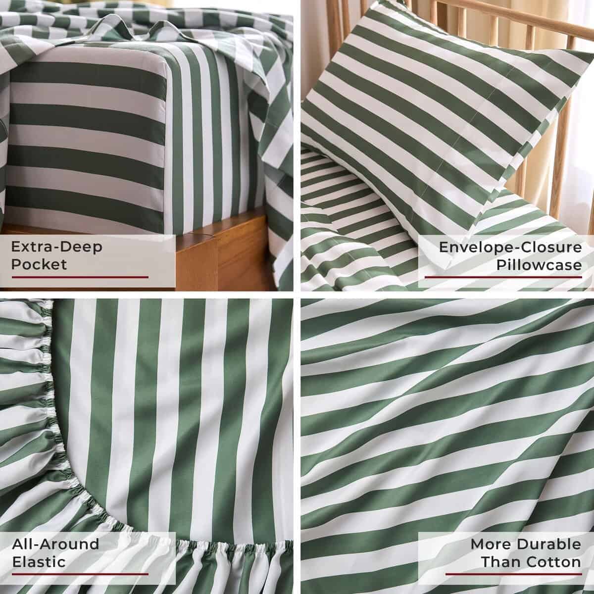 Juego de sábanas Mellanni Twin XL - Colección Íconos de 3 - Imagen 6